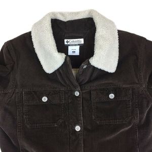 Columbia Brown Corduroy Jacket Womens sz Medium